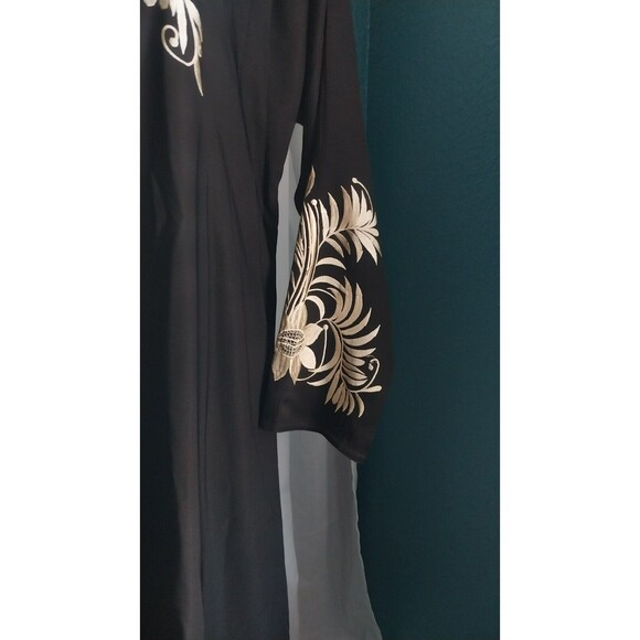 AKARU Embroidery Long Sleeve Dress Abaya Medium - Picture 8 of 8